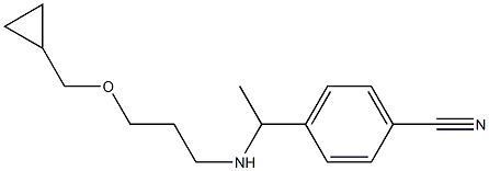 4-(1-{[3-(cyclopropylmethoxy)propyl]amino}ethyl)benzonitrile 结构式