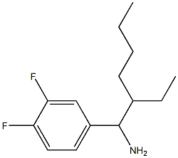 4-(1-amino-2-ethylhexyl)-1,2-difluorobenzene 结构式