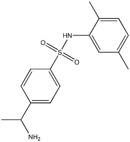 4-(1-aminoethyl)-N-(2,5-dimethylphenyl)benzene-1-sulfonamide 结构式