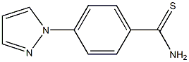4-(1H-pyrazol-1-yl)benzene-1-carbothioamide 结构式