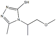 4-(1-methoxypropan-2-yl)-5-methyl-4H-1,2,4-triazole-3-thiol 结构式
