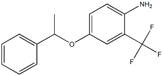 4-(1-phenylethoxy)-2-(trifluoromethyl)aniline 结构式