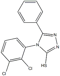 4-(2,3-dichlorophenyl)-5-phenyl-4H-1,2,4-triazole-3-thiol 结构式