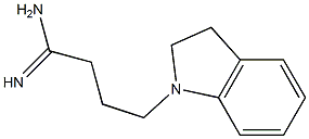 4-(2,3-dihydro-1H-indol-1-yl)butanimidamide 结构式