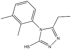 4-(2,3-dimethylphenyl)-5-ethyl-4H-1,2,4-triazole-3-thiol 结构式