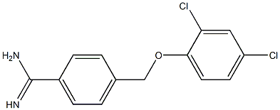 4-(2,4-dichlorophenoxymethyl)benzene-1-carboximidamide 结构式