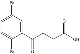 4-(2,5-dibromophenyl)-4-oxobutanoic acid 结构式