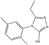 4-(2,5-dimethylphenyl)-5-ethyl-4H-1,2,4-triazole-3-thiol 结构式