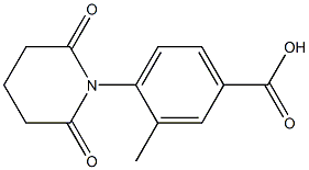 4-(2,6-dioxopiperidin-1-yl)-3-methylbenzoic acid 结构式