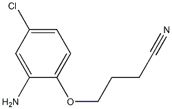 4-(2-amino-4-chlorophenoxy)butanenitrile 结构式