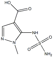 5-[(aminosulfonyl)amino]-1-methyl-1H-pyrazole-4-carboxylic acid 结构式