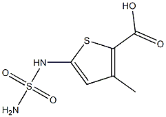 5-[(aminosulfonyl)amino]-3-methylthiophene-2-carboxylic acid 结构式