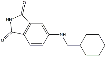 5-[(cyclohexylmethyl)amino]-2,3-dihydro-1H-isoindole-1,3-dione 结构式