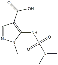 5-[(dimethylsulfamoyl)amino]-1-methyl-1H-pyrazole-4-carboxylic acid 结构式