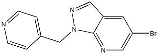 5-bromo-1-(pyridin-4-ylmethyl)-1H-pyrazolo[3,4-b]pyridine 结构式