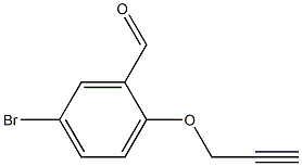 5-bromo-2-(prop-2-yn-1-yloxy)benzaldehyde 结构式