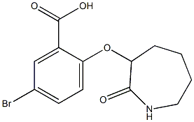 5-bromo-2-[(2-oxoazepan-3-yl)oxy]benzoic acid 结构式