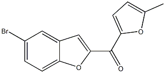 5-bromo-2-[(5-methylfuran-2-yl)carbonyl]-1-benzofuran 结构式