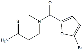 5-bromo-N-(2-carbamothioylethyl)-N-methylfuran-2-carboxamide 结构式