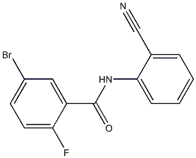 5-bromo-N-(2-cyanophenyl)-2-fluorobenzamide 结构式