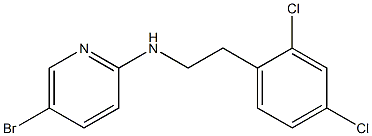 5-bromo-N-[2-(2,4-dichlorophenyl)ethyl]pyridin-2-amine 结构式