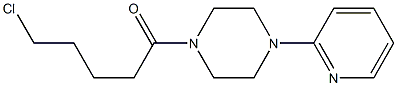 5-chloro-1-[4-(pyridin-2-yl)piperazin-1-yl]pentan-1-one 结构式