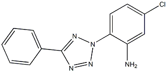 5-chloro-2-(5-phenyl-2H-1,2,3,4-tetrazol-2-yl)aniline 结构式