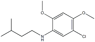5-chloro-2,4-dimethoxy-N-(3-methylbutyl)aniline 结构式