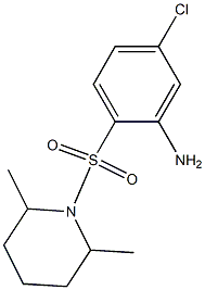 5-chloro-2-[(2,6-dimethylpiperidine-1-)sulfonyl]aniline 结构式
