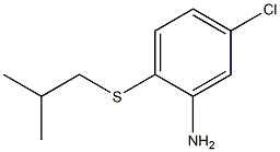 5-chloro-2-[(2-methylpropyl)sulfanyl]aniline 结构式