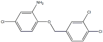 5-chloro-2-[(3,4-dichlorophenyl)methoxy]aniline 结构式