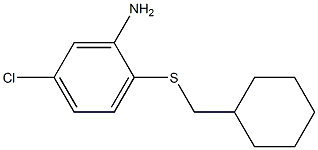 5-chloro-2-[(cyclohexylmethyl)sulfanyl]aniline 结构式