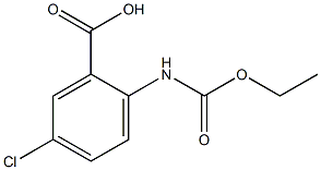 5-chloro-2-[(ethoxycarbonyl)amino]benzoic acid 结构式