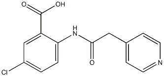 5-chloro-2-[(pyridin-4-ylacetyl)amino]benzoic acid 结构式