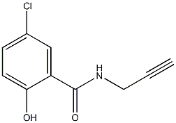 5-chloro-2-hydroxy-N-(prop-2-yn-1-yl)benzamide 结构式