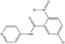 5-chloro-2-nitro-N-(pyridin-4-yl)benzamide 结构式