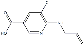 5-chloro-6-(prop-2-en-1-ylamino)pyridine-3-carboxylic acid 结构式