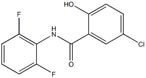 5-chloro-N-(2,6-difluorophenyl)-2-hydroxybenzamide 结构式