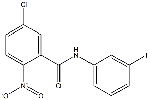 5-chloro-N-(3-iodophenyl)-2-nitrobenzamide 结构式