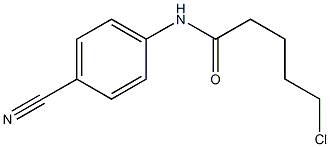 5-chloro-N-(4-cyanophenyl)pentanamide 结构式