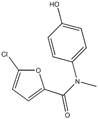 5-chloro-N-(4-hydroxyphenyl)-N-methylfuran-2-carboxamide 结构式