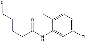 5-chloro-N-(5-chloro-2-methylphenyl)pentanamide 结构式