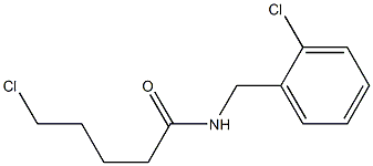 5-chloro-N-[(2-chlorophenyl)methyl]pentanamide 结构式