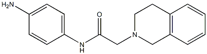 N-(4-aminophenyl)-2-(3,4-dihydroisoquinolin-2(1H)-yl)acetamide 结构式