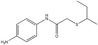 N-(4-aminophenyl)-2-(butan-2-ylsulfanyl)acetamide 结构式