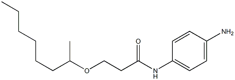 N-(4-aminophenyl)-3-(octan-2-yloxy)propanamide 结构式