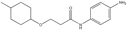 N-(4-aminophenyl)-3-[(4-methylcyclohexyl)oxy]propanamide 结构式