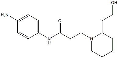 N-(4-aminophenyl)-3-[2-(2-hydroxyethyl)piperidin-1-yl]propanamide 结构式