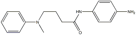 N-(4-aminophenyl)-4-[methyl(phenyl)amino]butanamide 结构式