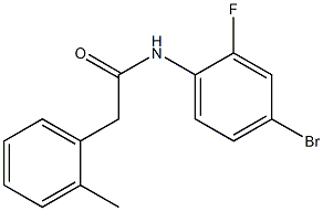 N-(4-bromo-2-fluorophenyl)-2-(2-methylphenyl)acetamide 结构式